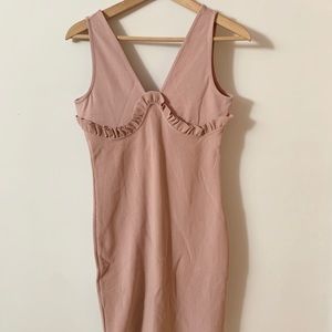 Topshop Frill Bodycon Dress